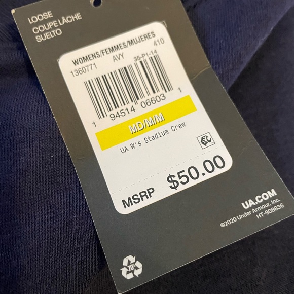 Under Armour Blue Pullover Sweatshirt Men’s Medium - Picture 11 of 11